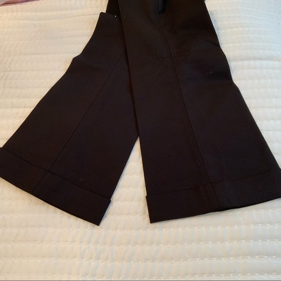 Club Monaco Wide Cuff Trouser Dress Pants Classic Black Size 2 - Picture 7 of 8